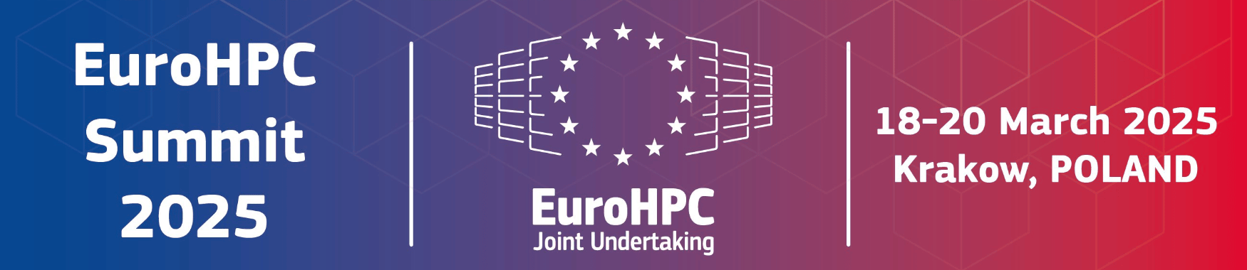 EuroHPC Summit 2025 - baner informacyjny